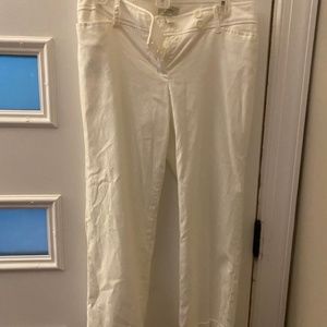 White Ann Taylor Loft Slacks